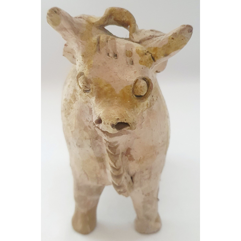 Beeldje (aardewerk) van rund, Zuid Amerikaans 